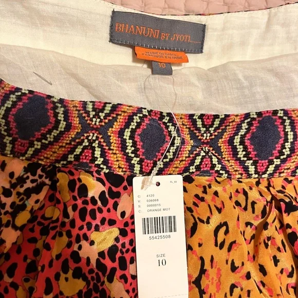 Anthropologie Bhanuni Panthers Animal Print Maxi Skirt size 10 - Picture 4 of 8